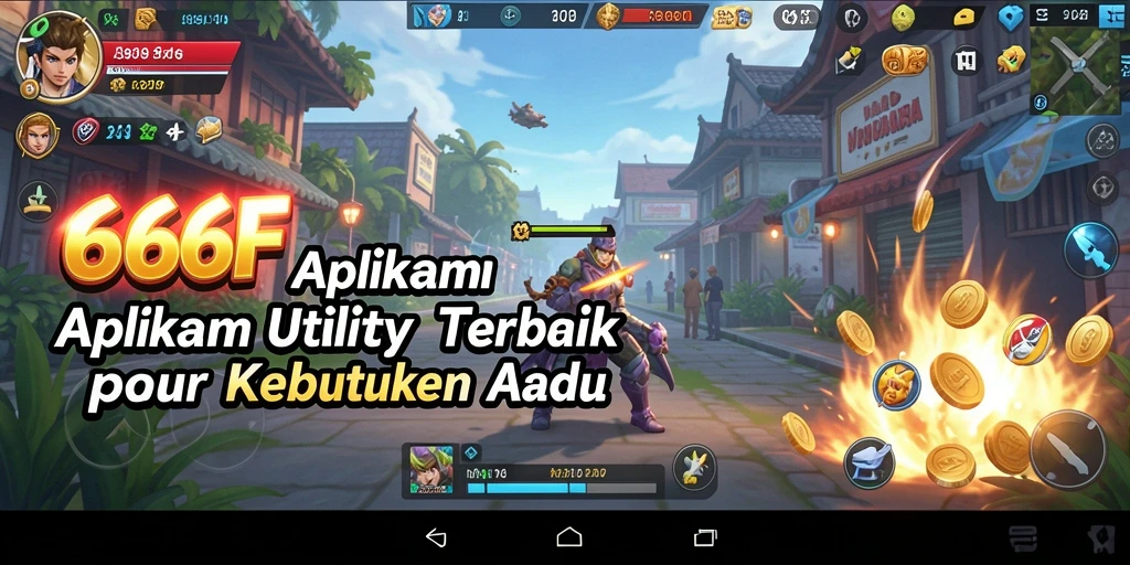 Tampilan antarmuka pengguna dari aplikasi Utility 666F.
