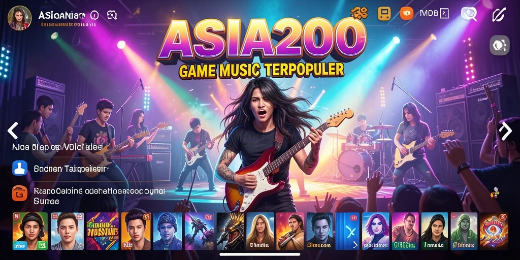 Screenshot gameplay ASIA200 yang menampilkan momen seru bermain musik.