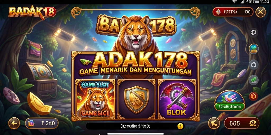 Screenshot game Slot BADAK178 yang menampilkan serunya gameplay.
