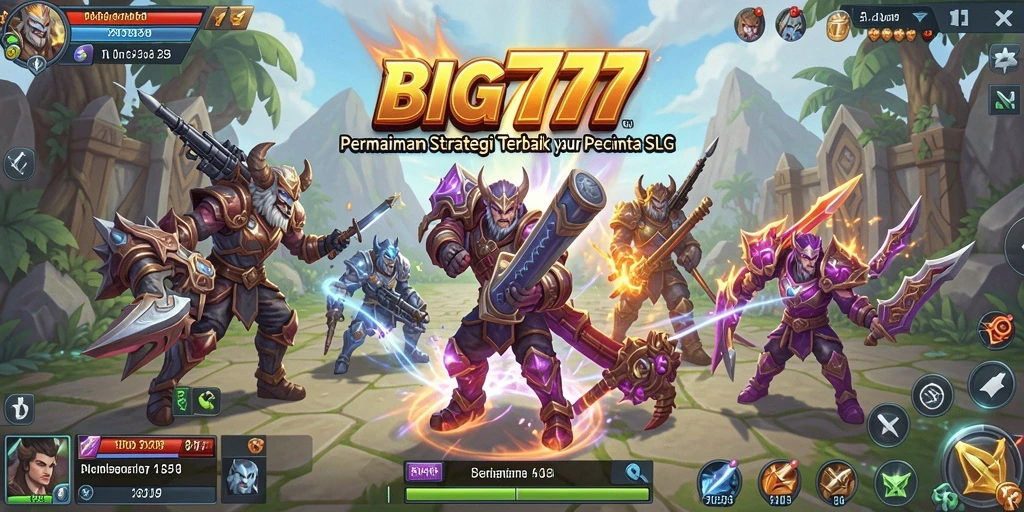 Tampilan gameplay <strong>BIG777</strong> dengan strategi pertempuran yang mendebarkan.