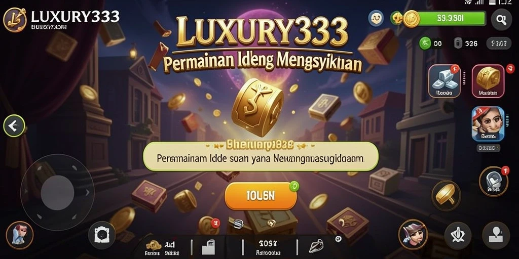 Screenshot gameplay menunjukkan keseruan LUXURY333 dalam pengumpulan sumber daya.