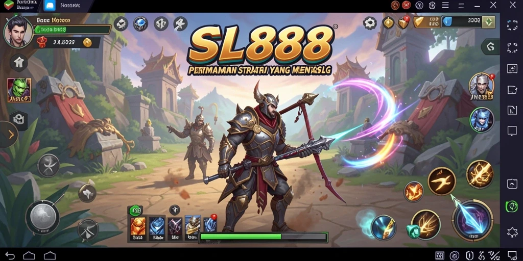 Tangkapan layar gameplay SL888 menampilkan strategi dan taktik menarik.